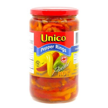 Unico Pepper Rings 750ml